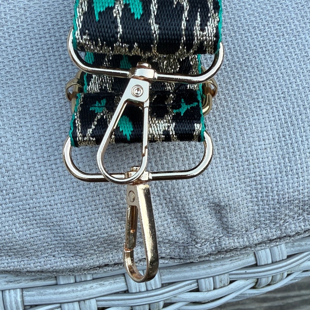 Leopard Print Strap with Teal Accents - Picture 3 of 9